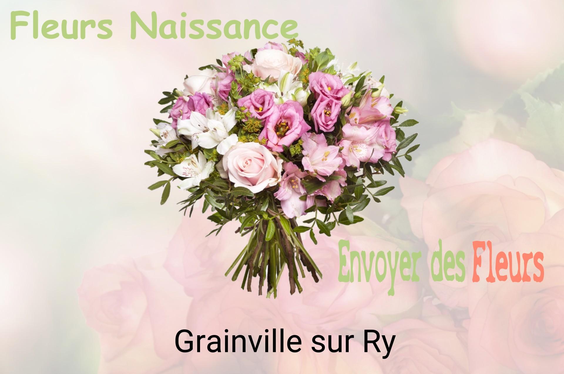 Bouquet de fleurs de naissance livré à Grainville-sur-Ry